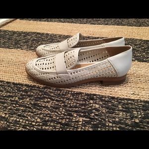 Franco Sarto White Loafers Size 7